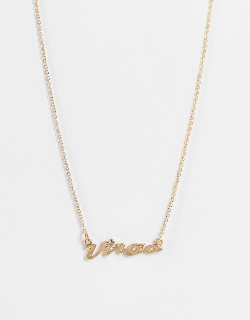Monki - Ketting met sterrenbeeld 'Virgo' in goud