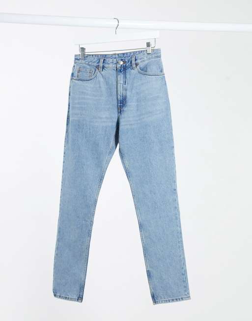 Monki kimomo store mid blue jeans