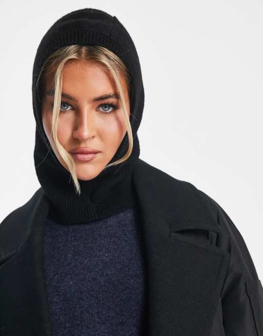 Cagoule noir femme