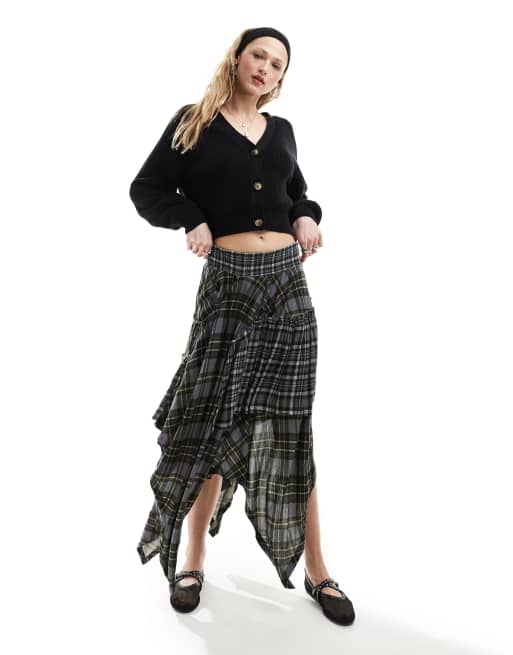 Monki knit cardigan in black