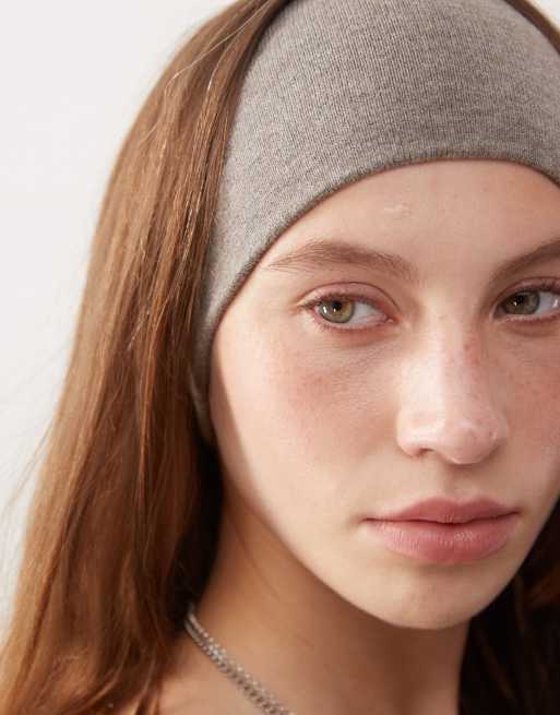 Monki knit headband in mole beige