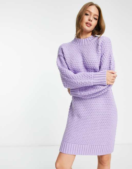 Purple 2024 sweater dress