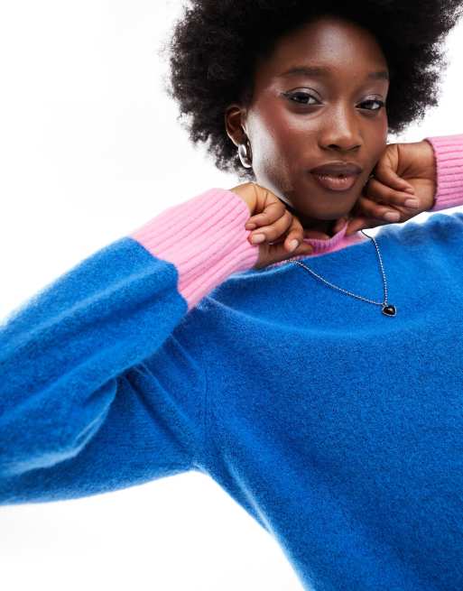 Pink and blue jumper sale