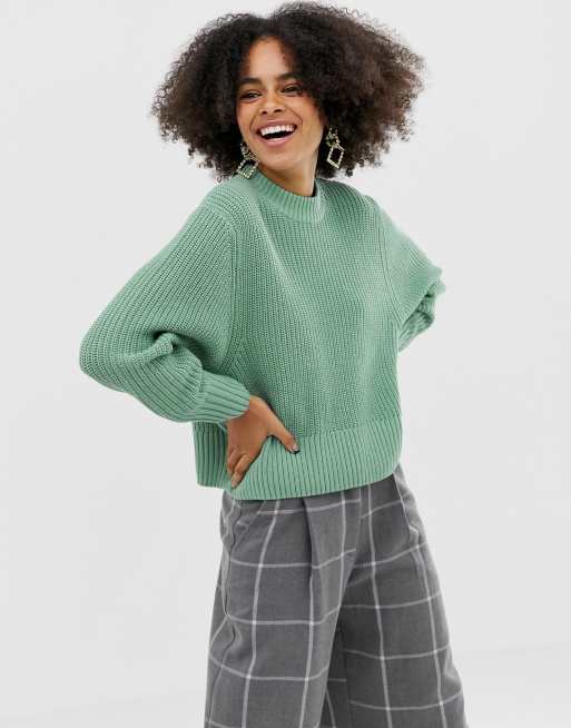 Monki 2025 green jumper