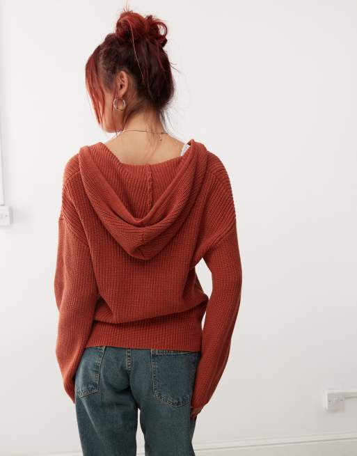 あさぎーにょ Poppy RIBBON HOOD CARDIGAN (RED) Ada Crewneck Cardigan in Poppy Red – &Daughter