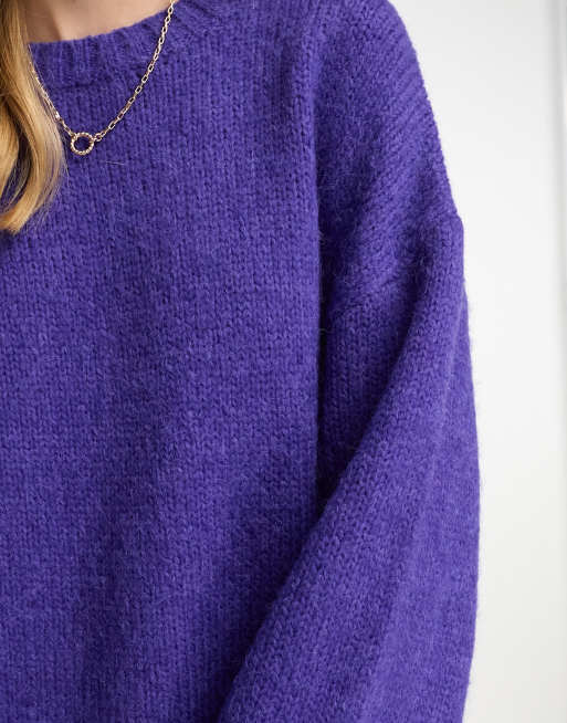 Bright deals purple sweater