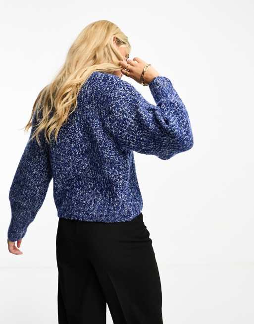 H&m blue leopard on sale sweater