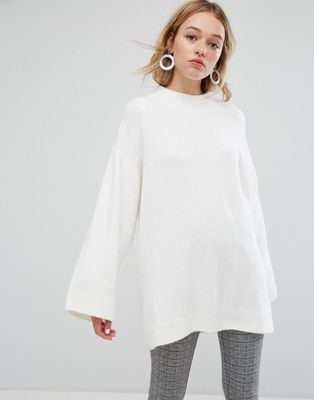 Monki Knitted Tunic Sweater | ASOS