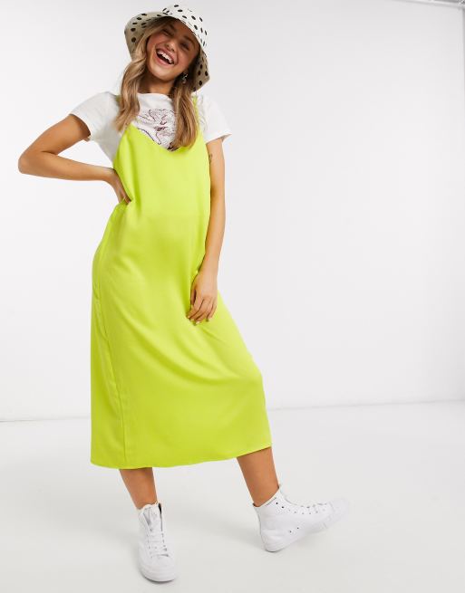 Lime green 2025 cami dress