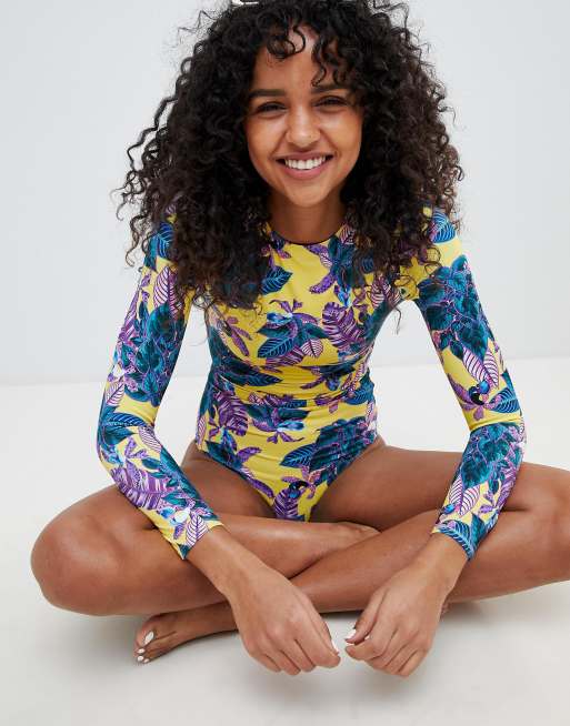 Asos long sleeve swimsuit on sale