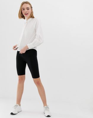 asos black cycling shorts