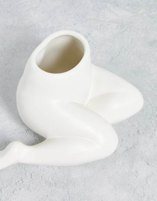 Monki legs vase in cream, 2 of 4