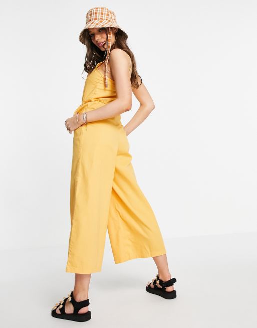 Mango + Cotton culotte jumpsuit