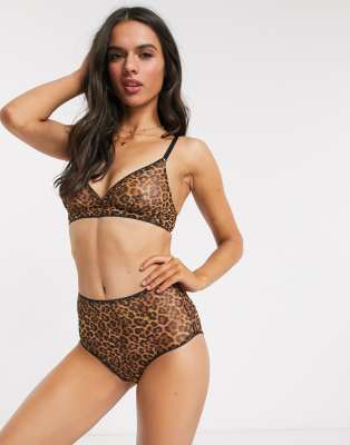 leopard print bralet