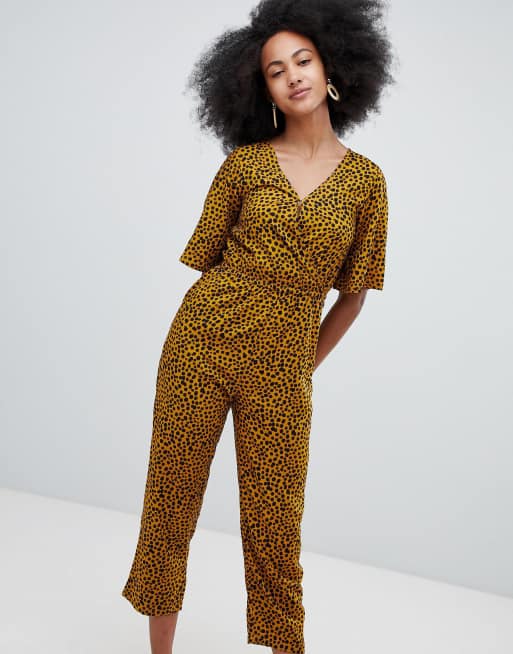 MONKI // LEOPARD PRINT JUMPSUIT // <BR>£30.00