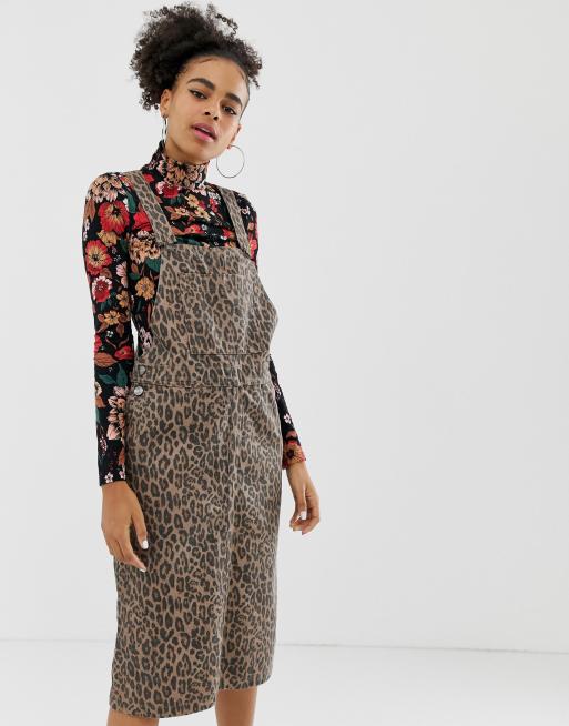 Leopard overall cheap dress