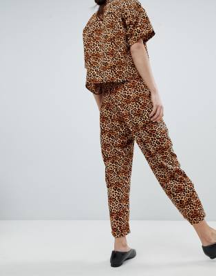 leopard print trousers asos