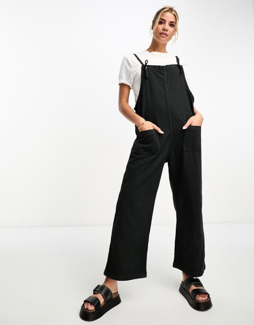 Monki - Lette overalls i sort denim