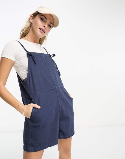 Monki store denim playsuit