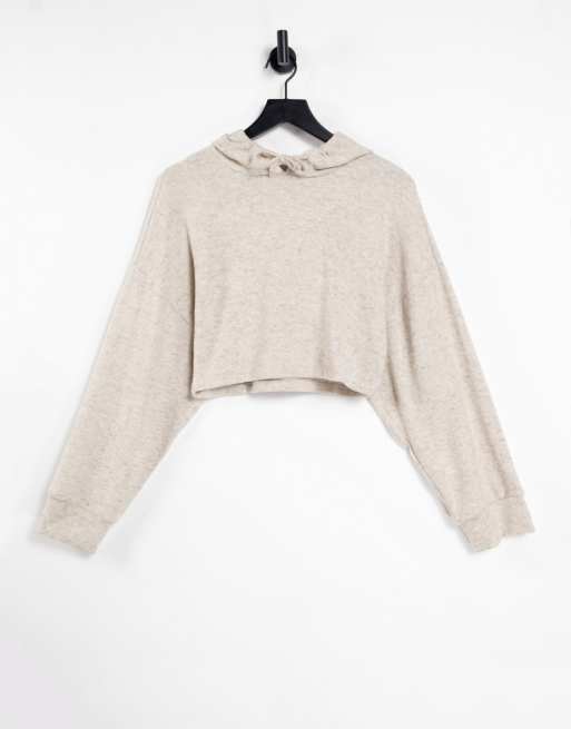 Monki cropped online hoodie