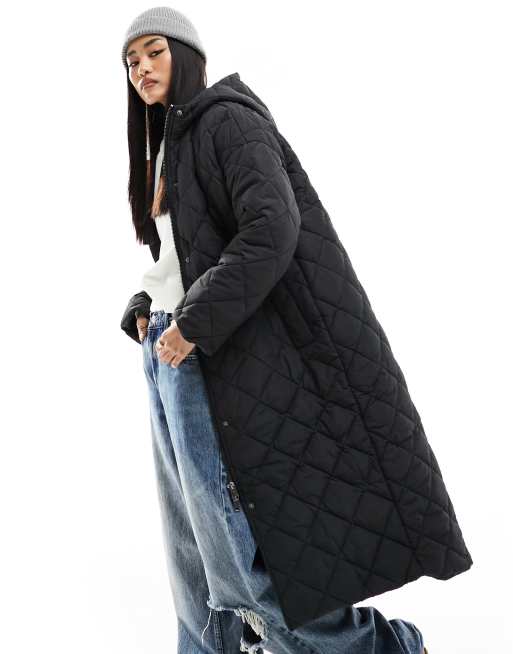 Asos quilted coat on sale