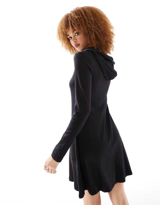 Long sleeve shop hooded sweater dress