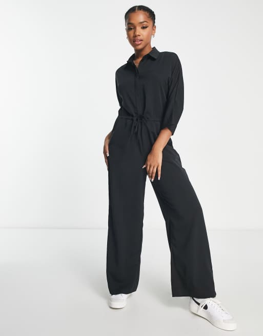 Black Long Sleeve Jumpsuit