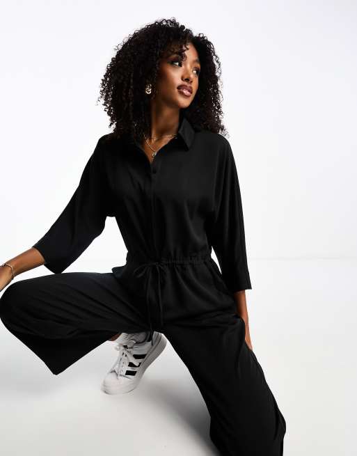 Jumpsuit long cheap sleeve black