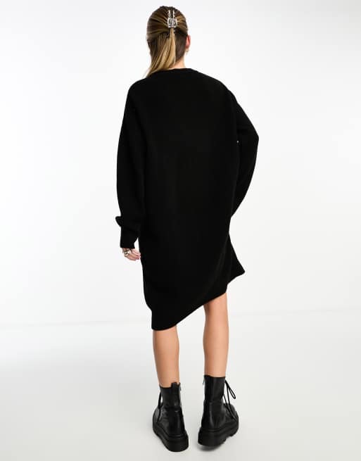 Oversized black jumper dress sale