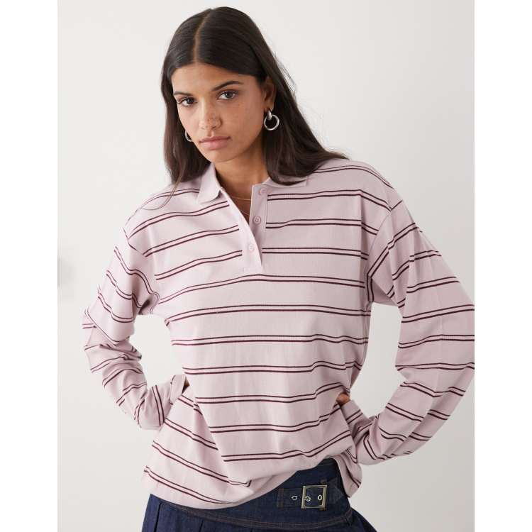 完売品 Wooyoungmi Long Sleeve Patch Polo WOOYOUNGMI - Gray Minhwa Logo Long Sleeve T-shirt