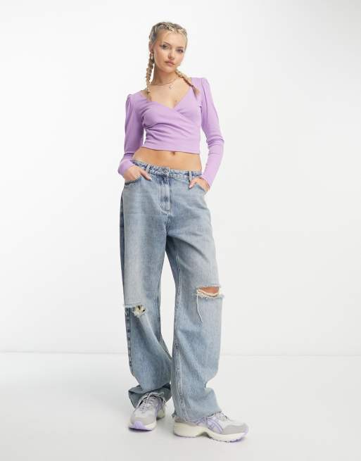 Monki deals purple jeans