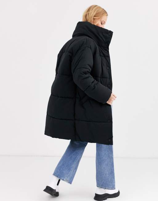 Monki store black puffer