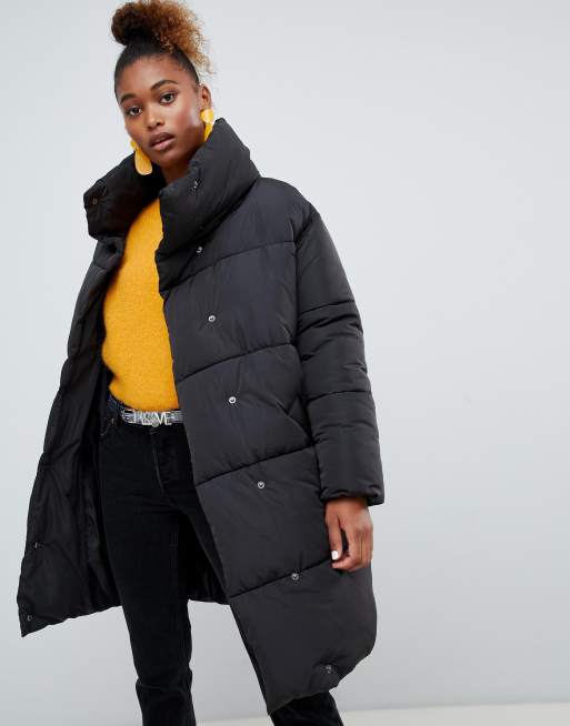 Monki Longline Puffer Jacket | ASOS