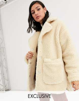 Monki Teddy Coat - Where Did U Get That