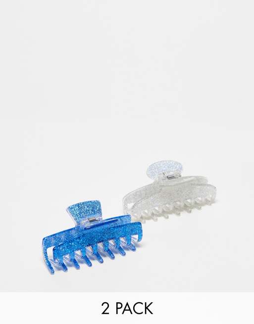 Monki - Lot de 2 pinces à cheveux pailletées - Multicolore