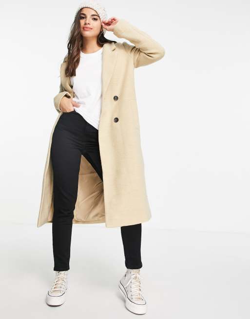 Beige tailored clearance coat