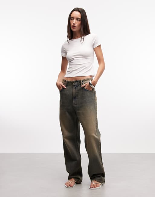 Monki – Louie – Biały obcisły T-shirt, 3 z 4