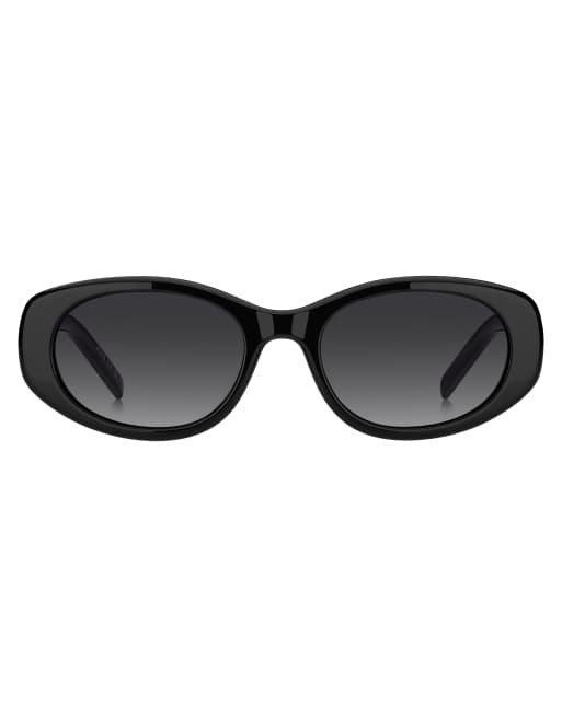 Monki - Lunettes de soleil ovales - Noir , 3 de 4