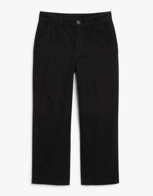 black cotton trousers