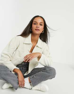 monki borg denim trucker jacket