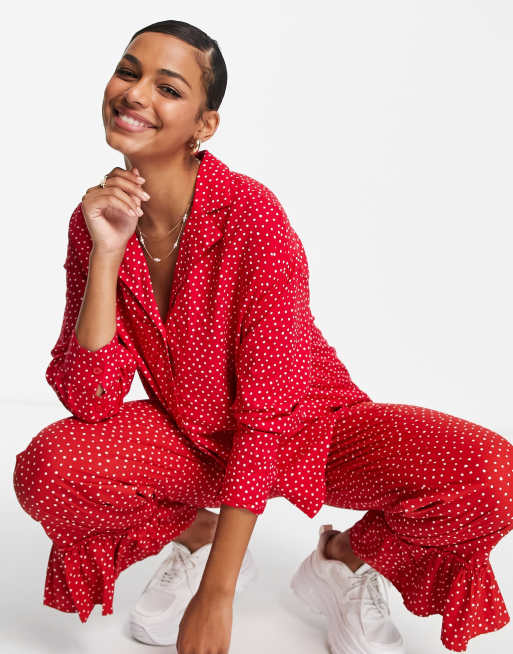 Monki polka dot co-ord set in red, 2 of 3