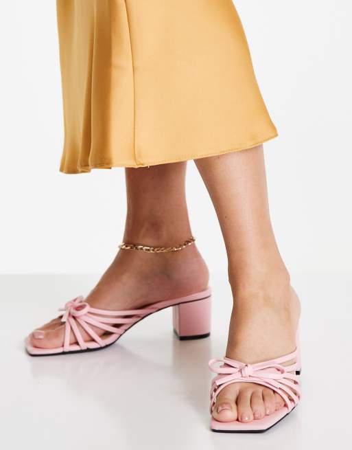 Monki - Mahalia - Sandalen met hak in roze