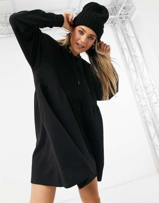 Black hotsell hoodie dress