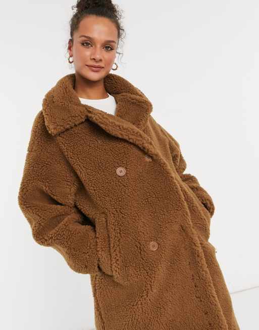 Manteau mouton marron new arrivals