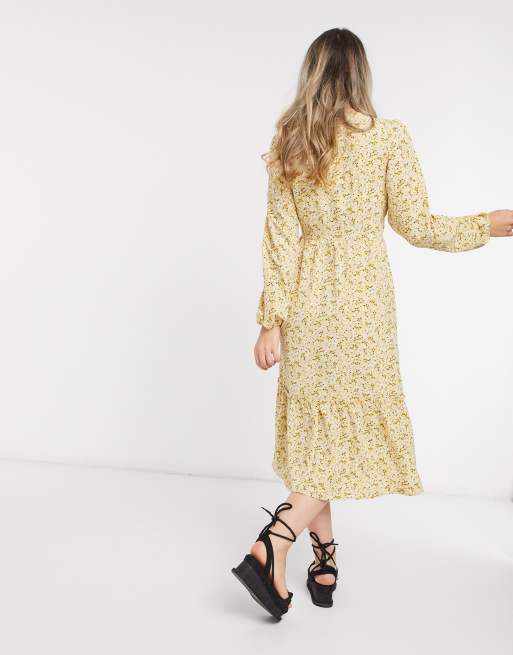 Monki yellow outlet dress