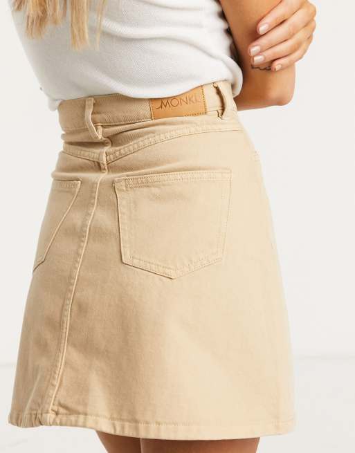 Jupe outlet jean beige