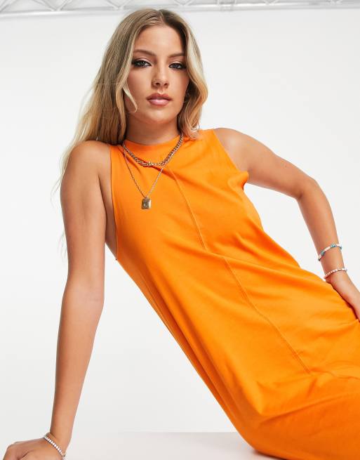 monki orange dress Monki Day dress - orange - (Pre-owned)