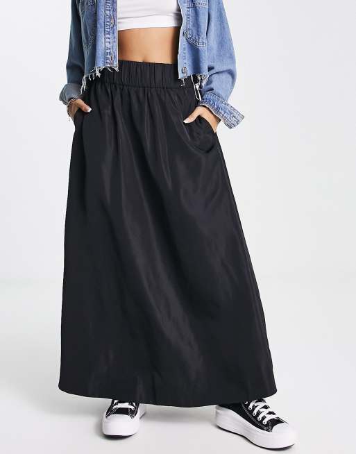 Maxi store taffeta skirts