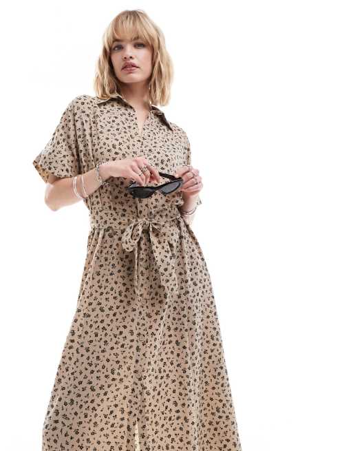 Belted kaftan dress monki 2025