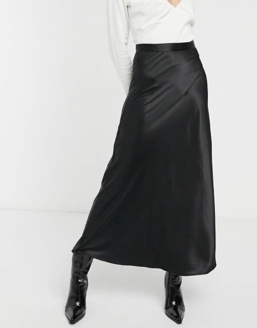 Satin midi skirt monki sale